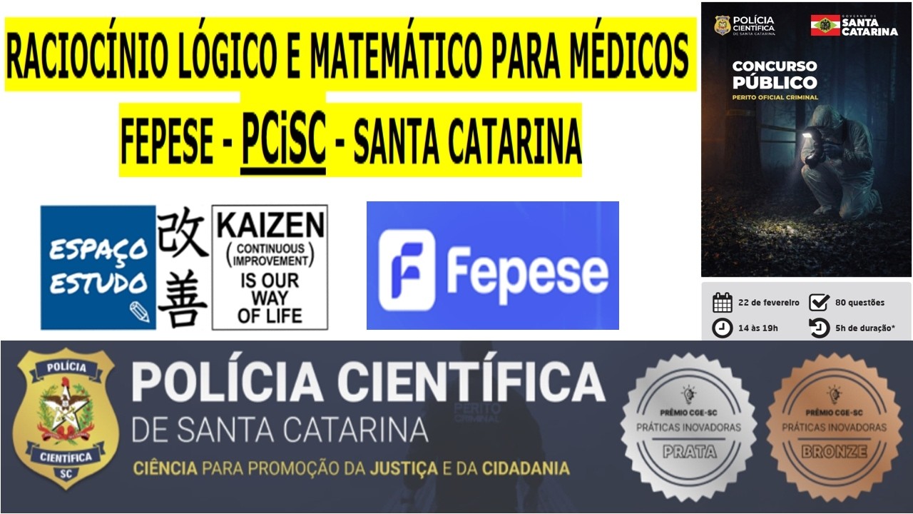 004 -  MÉDICO PERITO PCiSC 2026 - PRIMEIRAS QUATRO QUESTÕES