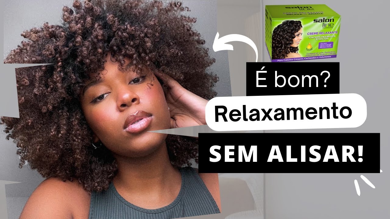 COMO RELAXAR O CABELO EM CASA | CREME RELAXANTE DA SALON LINE 💆🏾&zwj;♀️