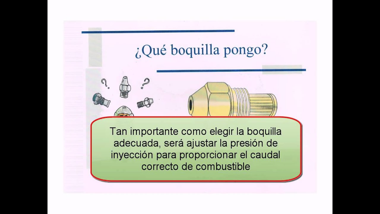 video sobre boquillas quemador