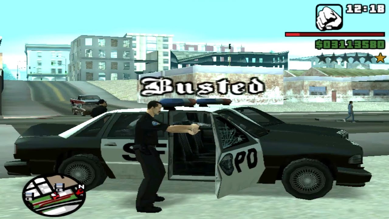 Busted #36 but it's invisible CJ | GTA SA