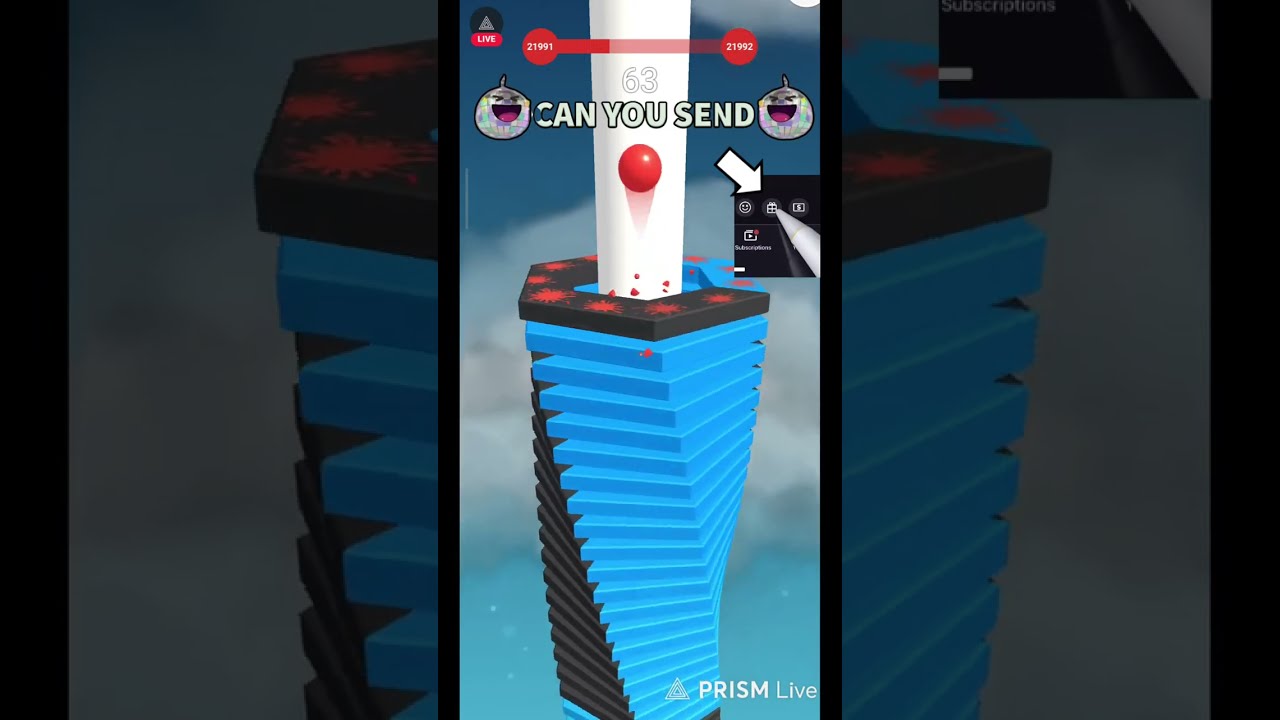 Stack Ball Live Part 88 ! 🎮🔴 #live  #stackballlive  #shortslive