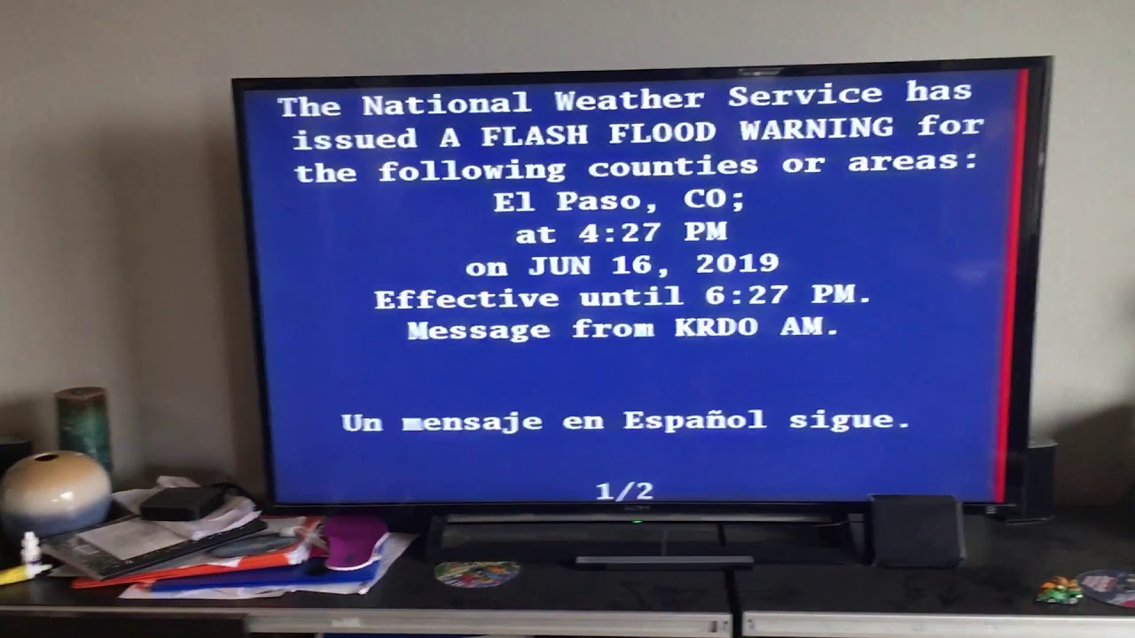 Miss EAS Alerts but what the tv flash flood warning EAS#56