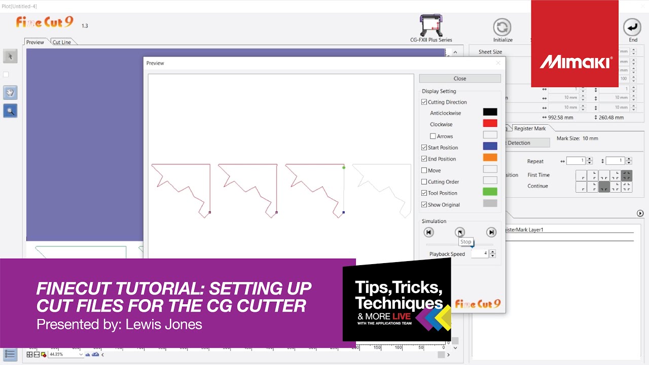 FineCut: How to set up cut files for the Mimaki CG Cutter ~ Tips, Tricks & Techniques