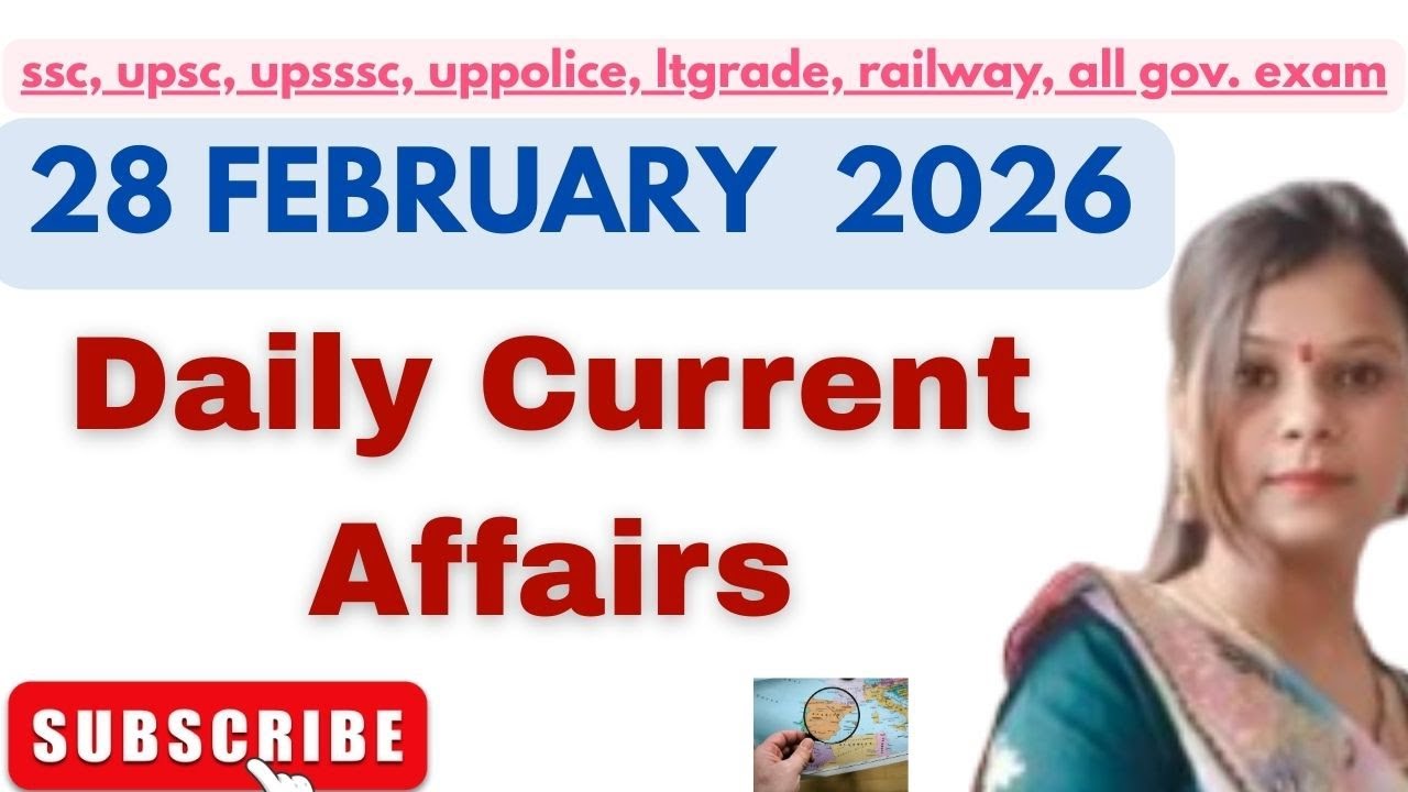 28 FEBRUARY 2026 Most Expected GK Questions | Current Affairs Quiz for All Exams!