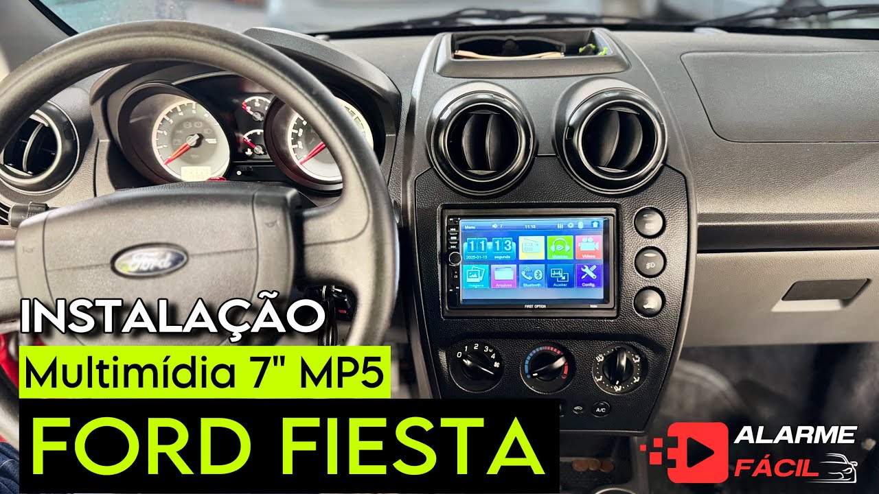 Instalação Multimídia no Ford Fiesta ✅ Mp5 7”