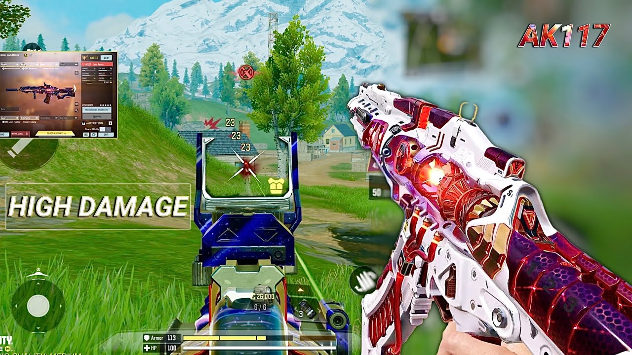 0 RECOIL in LONG RANGE + FAST KILLING | BEST AK117 GUNSMITH CODM BR | CODM BR GAMEPLAY 