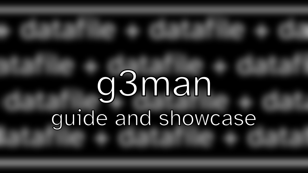 g3man - Guide and Showcase - a sort-of-new way to mod GameMaker games