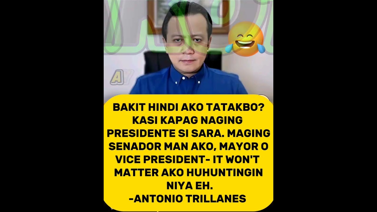VP SARA DUTERTE VS ANTONIO TRILLANES: WALANG SILBI PAG SI SARA!#funny#comedy#jokes#foryou#shorts