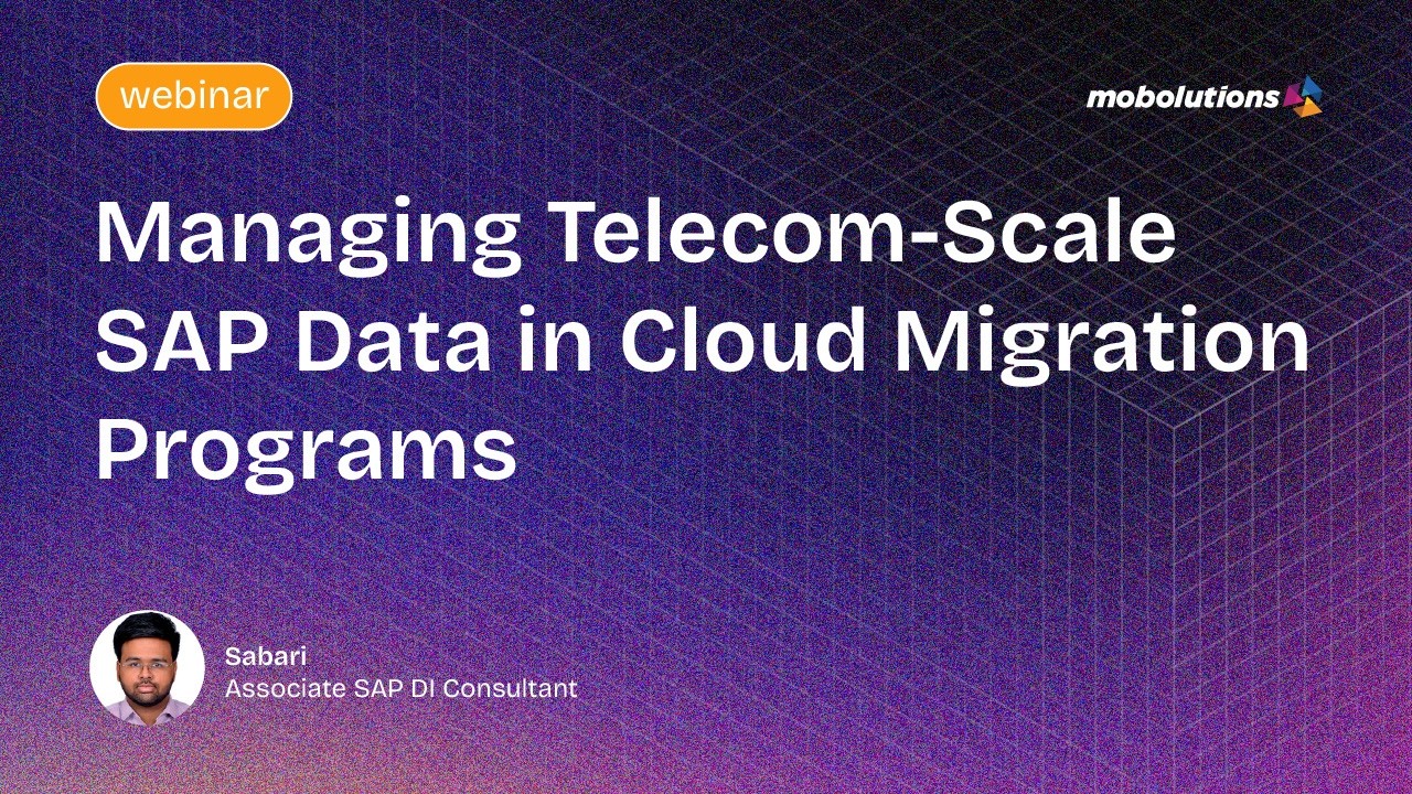 Managing Telecom-scale SAP Data in Cloud Migration programs