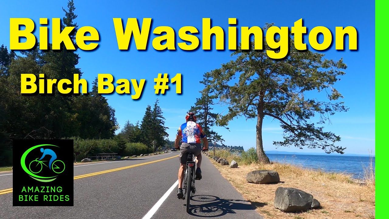 35 Minute Virtual Bike Ride | Washington Coast | Birch Bay | Cycling Workout | Armchair Traveler