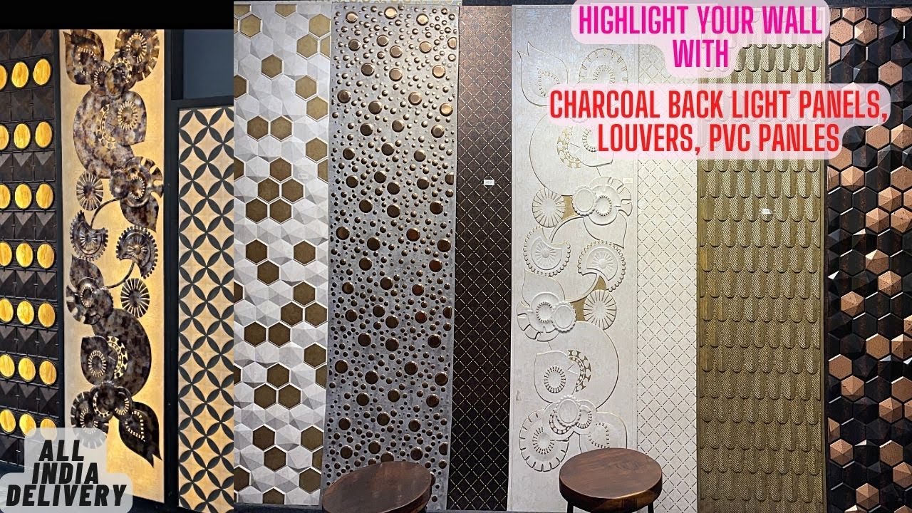 Charcoal Panels Louvers Back Light Panels Laminates for Home in Kirti Nagar Furniture Market