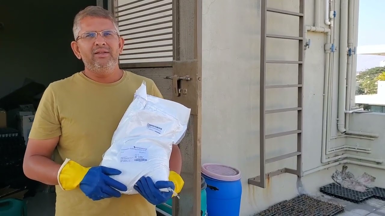 Make Liquid Soap (Jadam Wetting Agent/JWA) from Safflower Oil to use as Pesticide in Organic Farming
