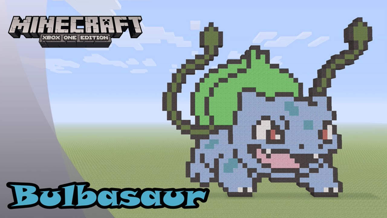 Minecraft: Pixel Art Tutorial and Showcase: Bulbasaur (Pokemon)