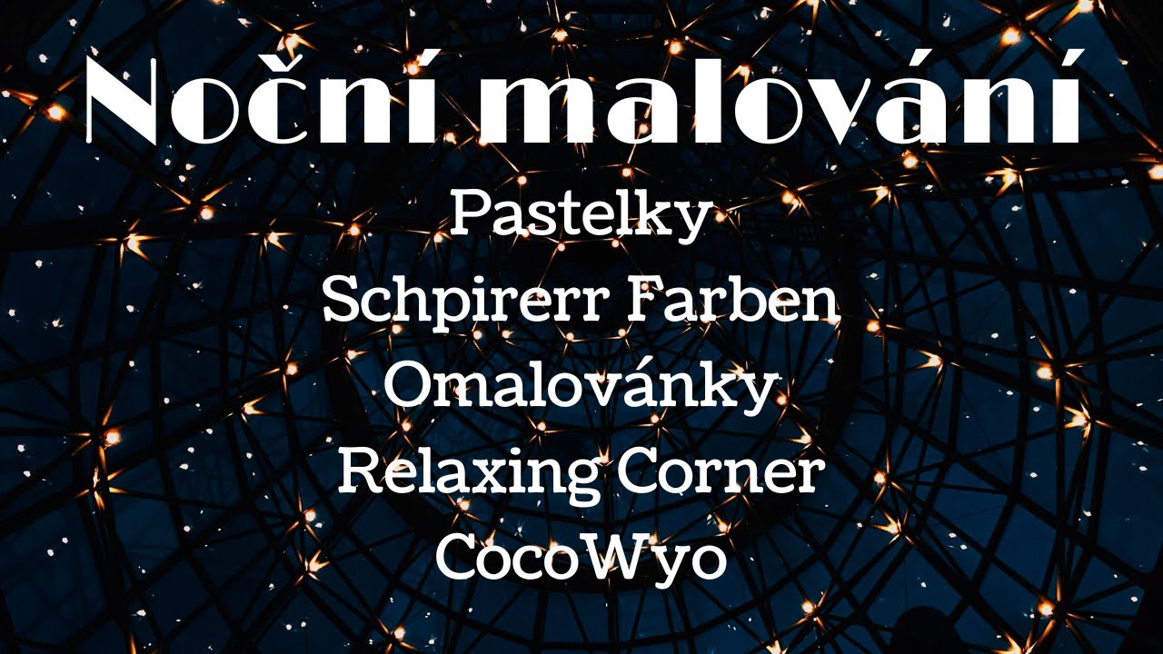 Noční malování... Povídání o malovacích pauzách