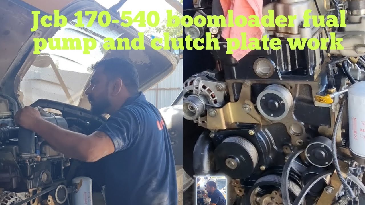 Jcb boomloader 540-170 clutch work and fual pump work part 2 plz subscribe my youtube channel 🙏 