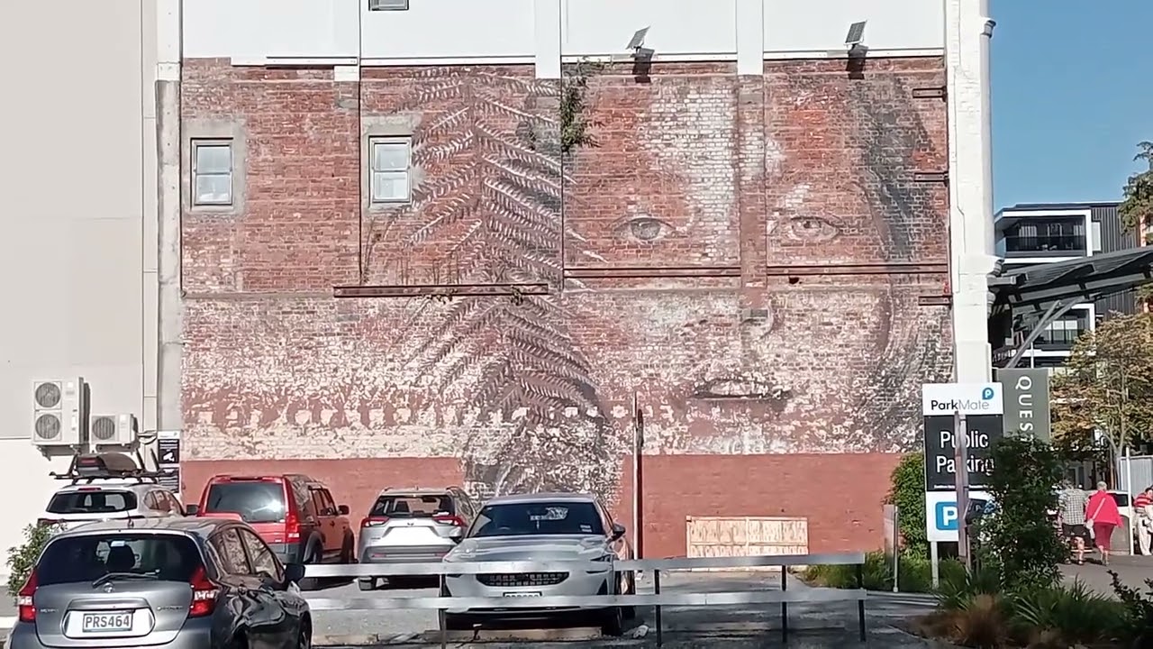 Cool street art Christchurch New Zealand #streetart #chch #nz #wallart #brickwall #art