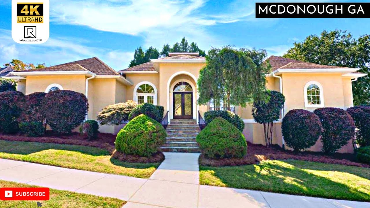 MUST SEE Executive Home for Sale in McDonough GA - GATED, 4 BED, 3.5 BATH - MCDONOUGH GA REAL ESTATE