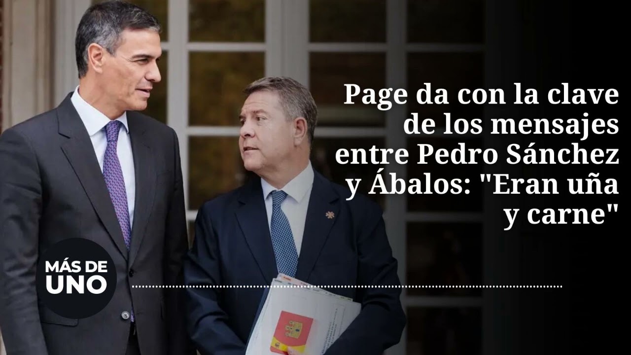 Page da con la clave de los mensajes entre Pedro Sánchez y Ábalos: 