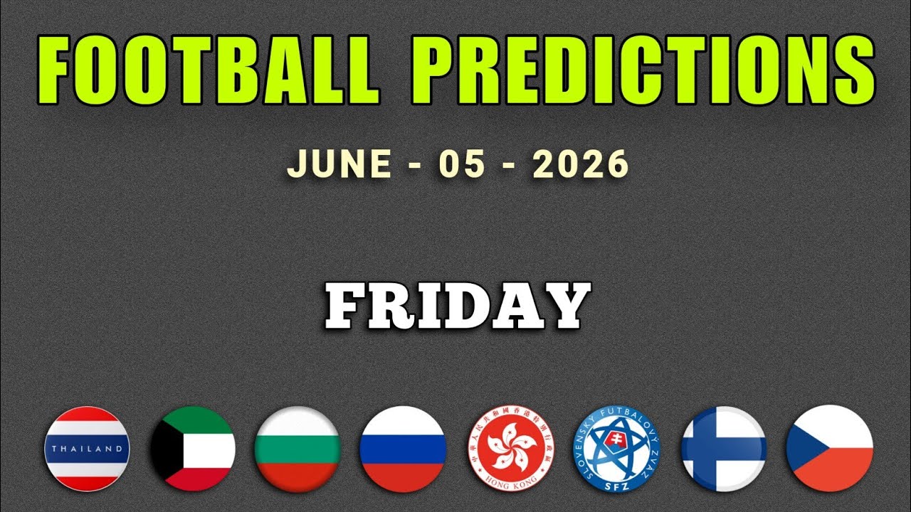 FOOTBALL PREDICTIONS TODAY ( International Friendly ) GoalIQ