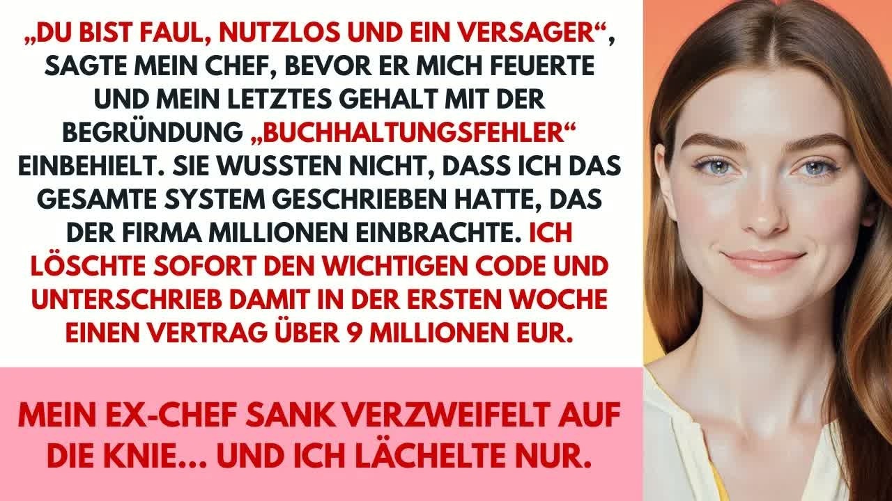 Mein Chef feuerte mich ohne Bezahlung, also löschte ich den Code der ihm Millionen eingebracht h