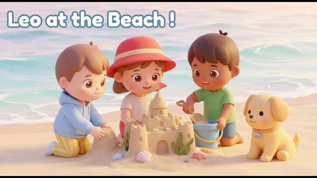 Leo Goes to the Beach | Learning to Share & Explore