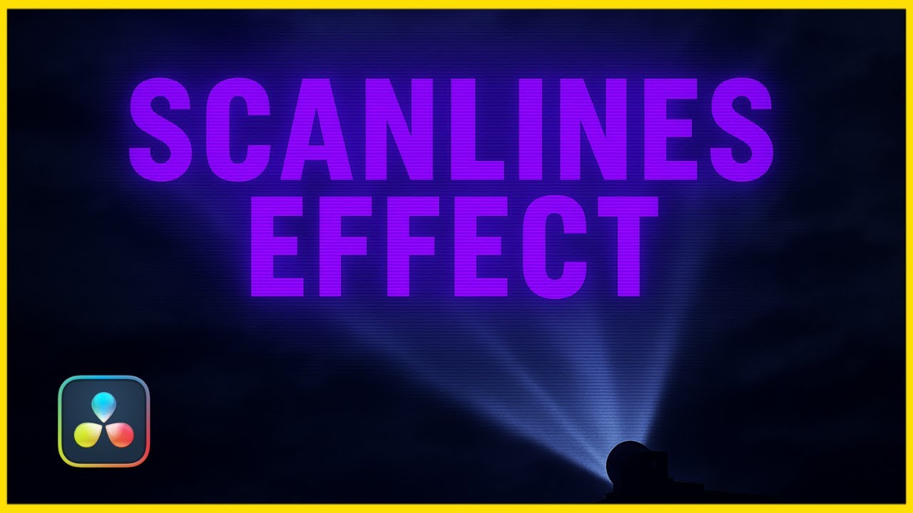 Easy SCANLINES Text Effect in Da Vinci Resolve