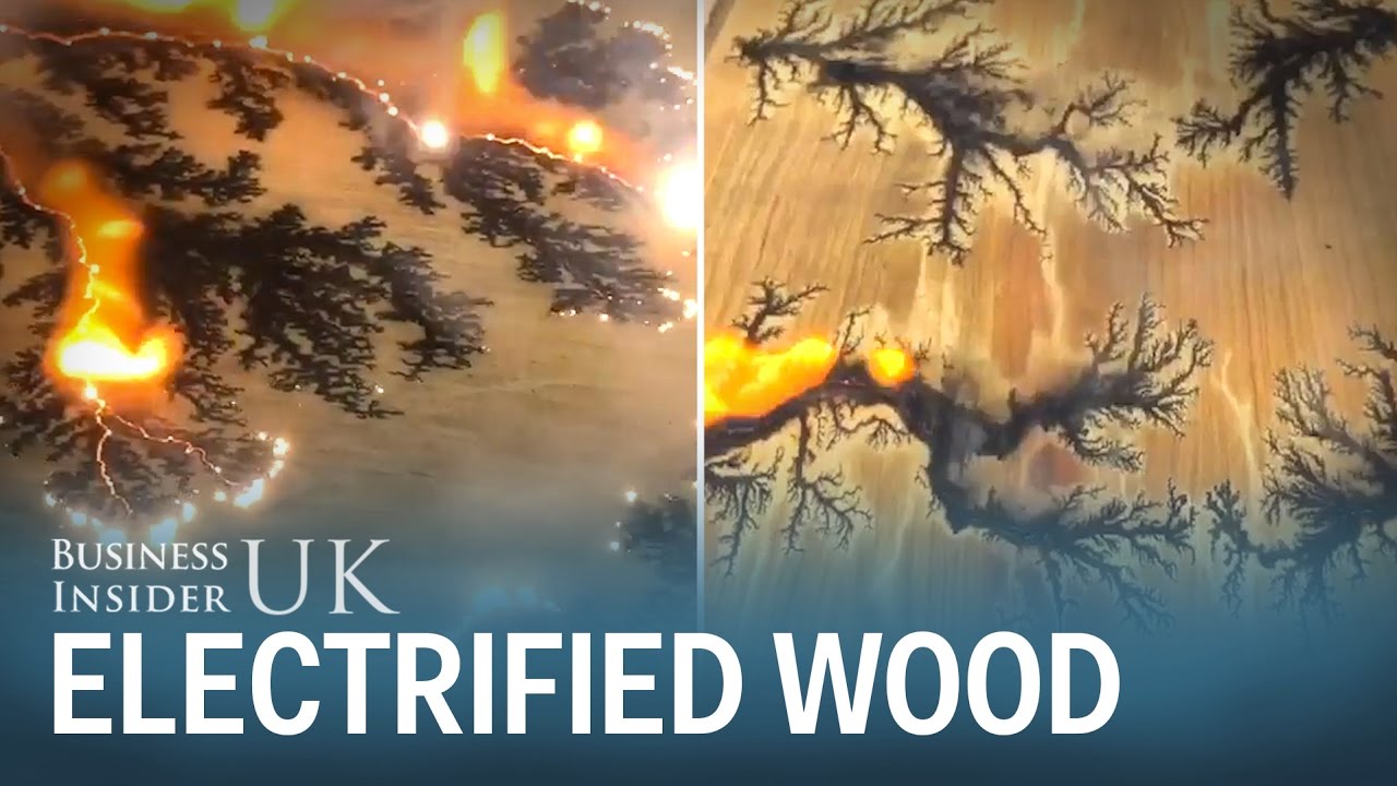 Carpenter electrifies wood to make designs