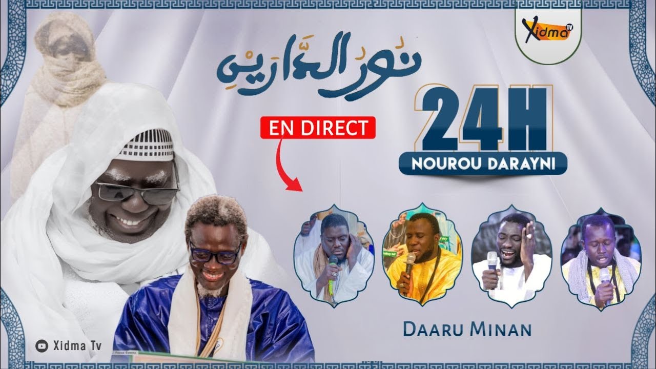 🟠En Direct 24H Nourou Darayni Non Stop Niaanal Serigne Mountakha Mbacké Mu Yagg fi | Darou Minan