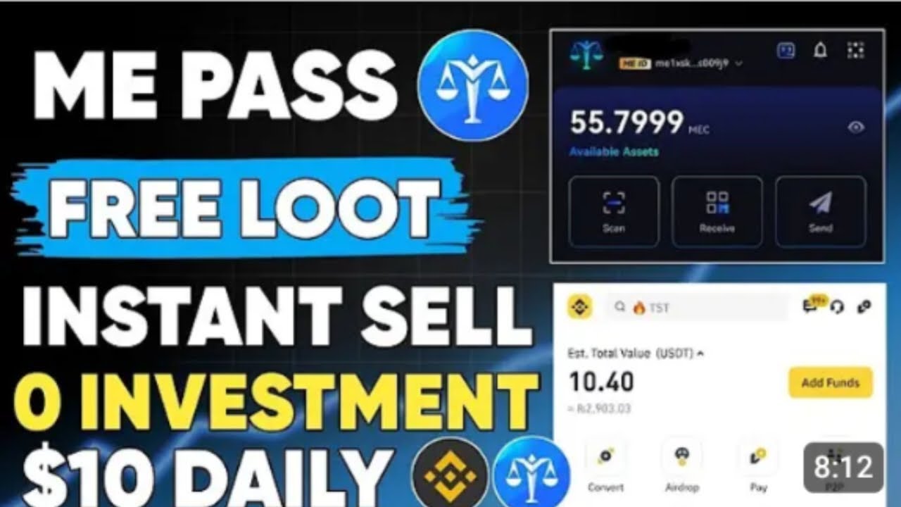 MEC Token Airdrop Full Overview || How to Earn MEC token in ME pass l Me pass token price