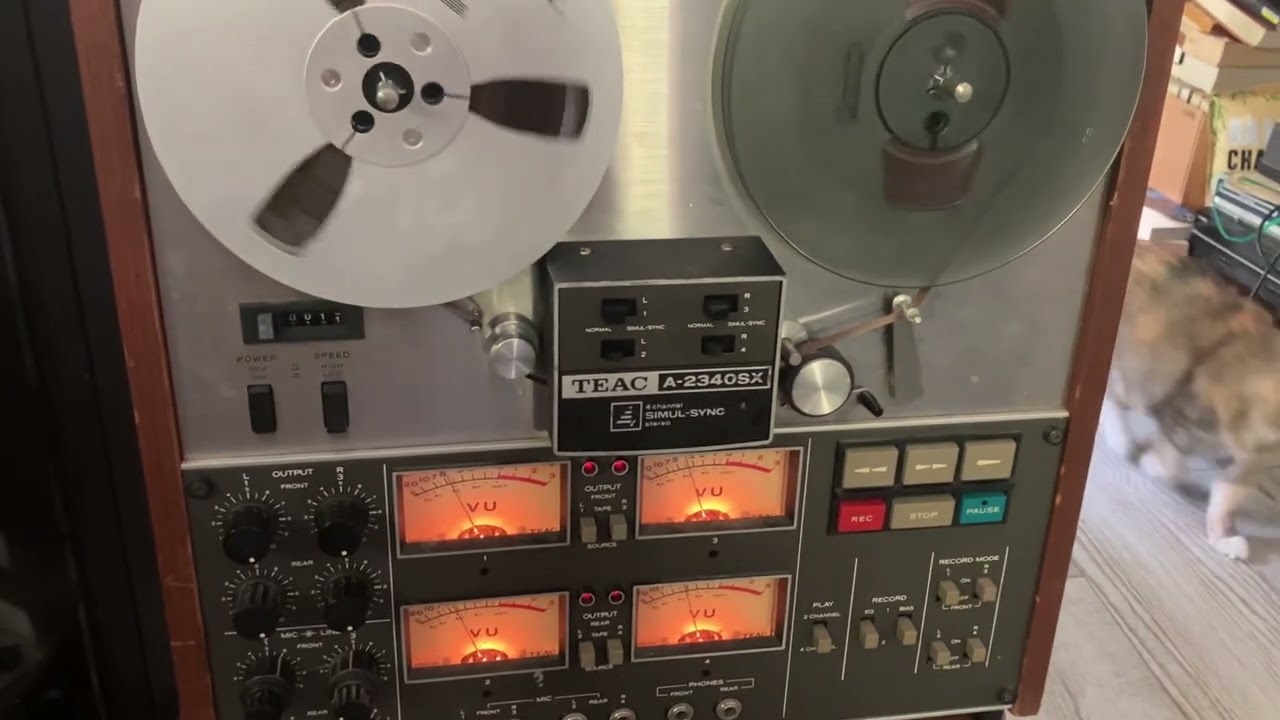 TEAC A-2340SX 4 Channel Reel to Reel Demo