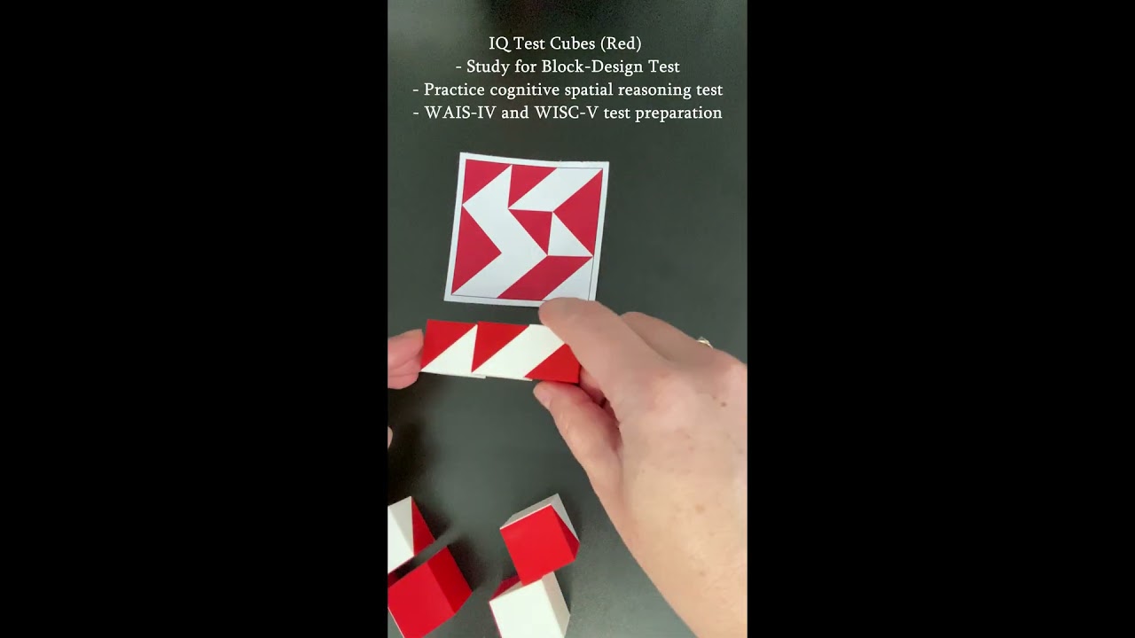 IQ Test Cubes with 60 FREE (downloadable) patterns to practice