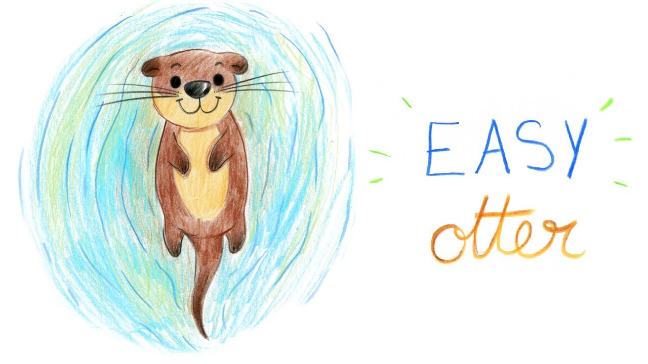HOW TO DRAW A OTTER (EASY WAY) / COMMENT DESSINER FACILEMENT UNE LOUTRE