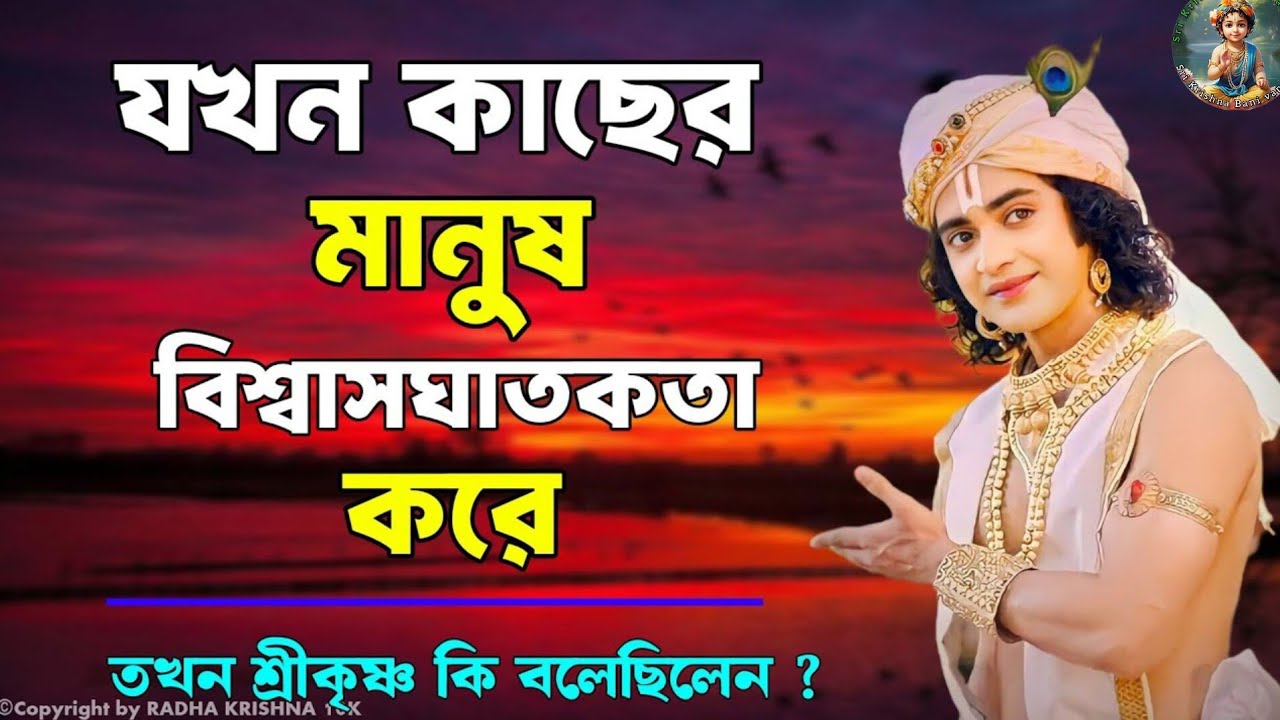 বিশ্বাসঘাতকতা করলে কি করবেন | Krishna Vani Bangla | Gita Bani Bangla | Bangla Krishna Bani 