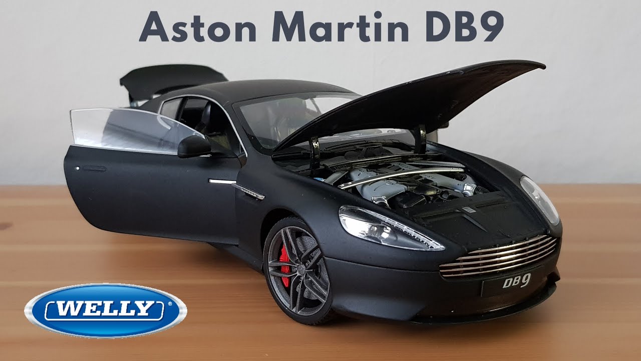 REVIEW: Welly 1:18 Aston Martin DB9 - Matte Black & Custom Seatbelts!