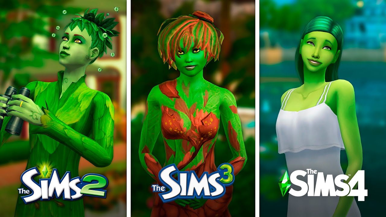 Ростоманы или Плантсимы в The Sims / Сравнение 3 частей