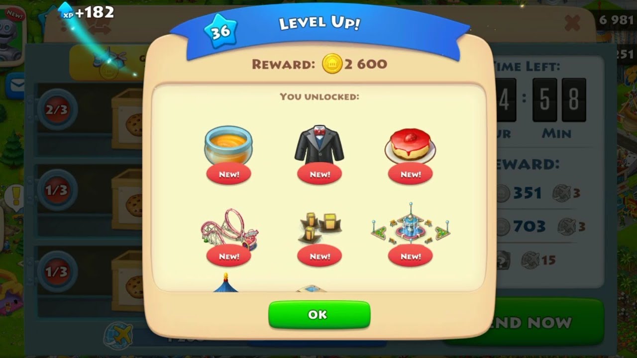 TOWNSHIP LEVEL 36 GAMEPLAY