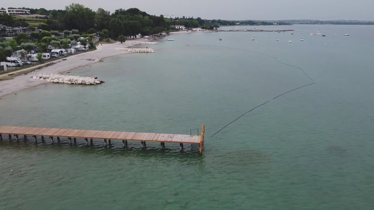 Camping Lido from Lazise Italia in 2023 aerial View