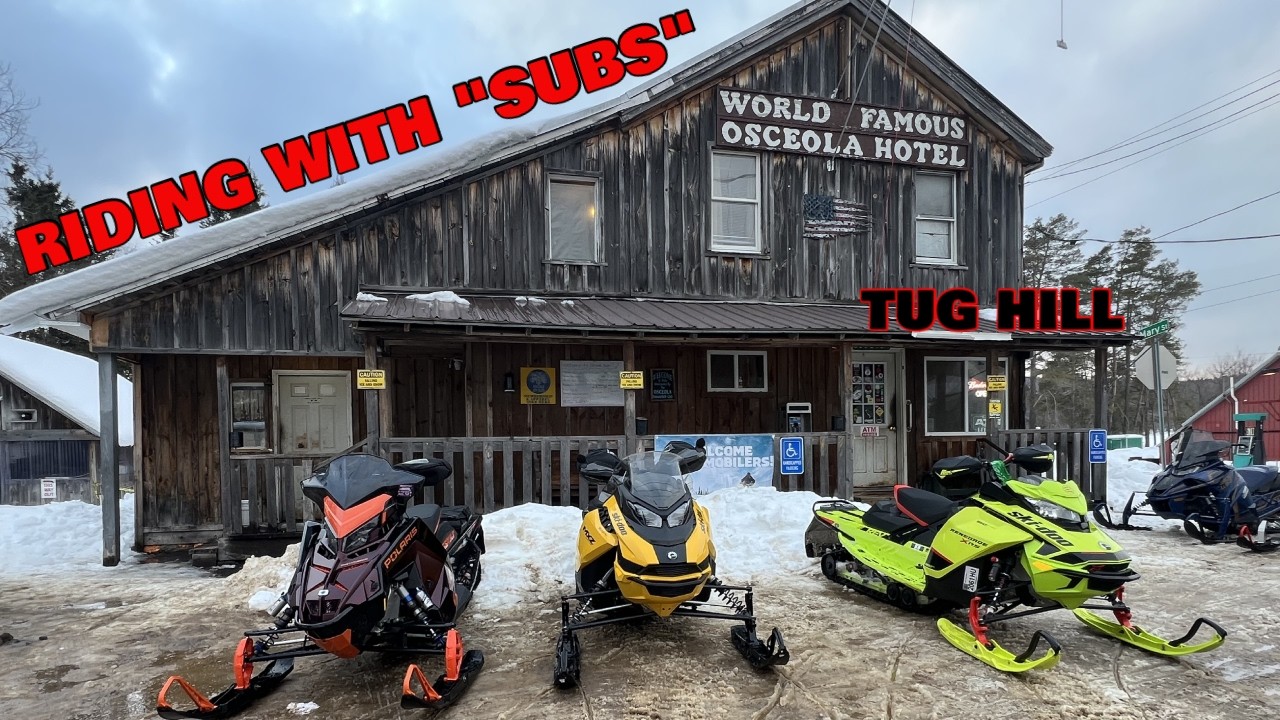 Катание на снегоходах на холме Таг-Хилл с лагерем 