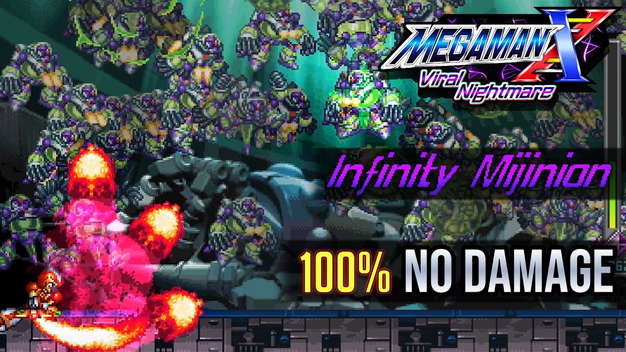 Mega Man X Viral Nightmare Batch 1 - Infinity Mijinion Stage (No Damage) 100% Walkthrough