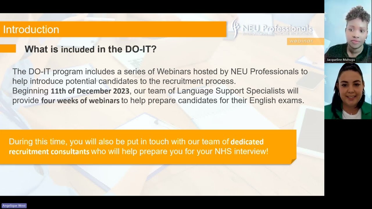 Introduction to the DO-IT Programme and the Occupational English Test (OET) Exam