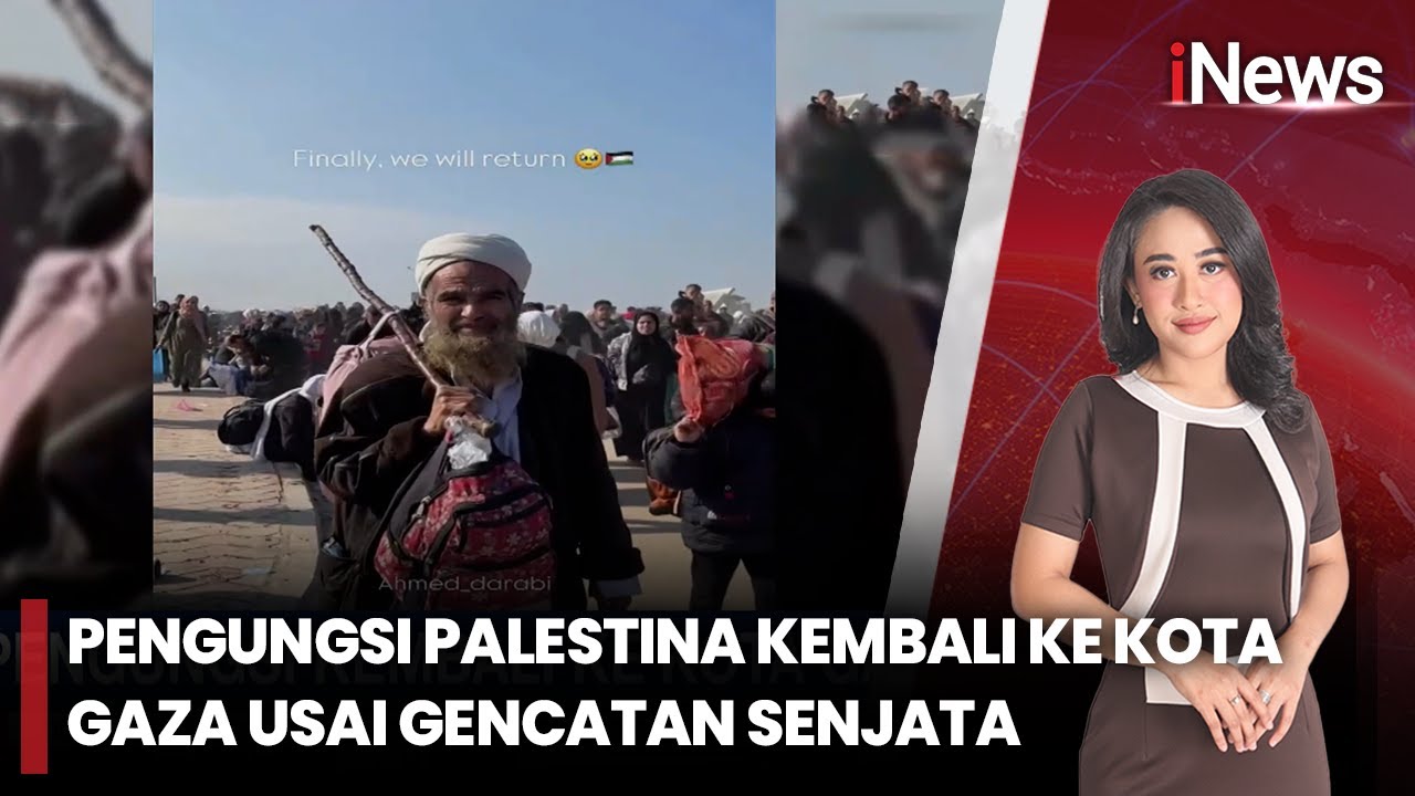 Sekitar 250 ribu pengungsi kembali ke Kota Gaza sejak gencatan senjata | iNews  Sore (11/10)