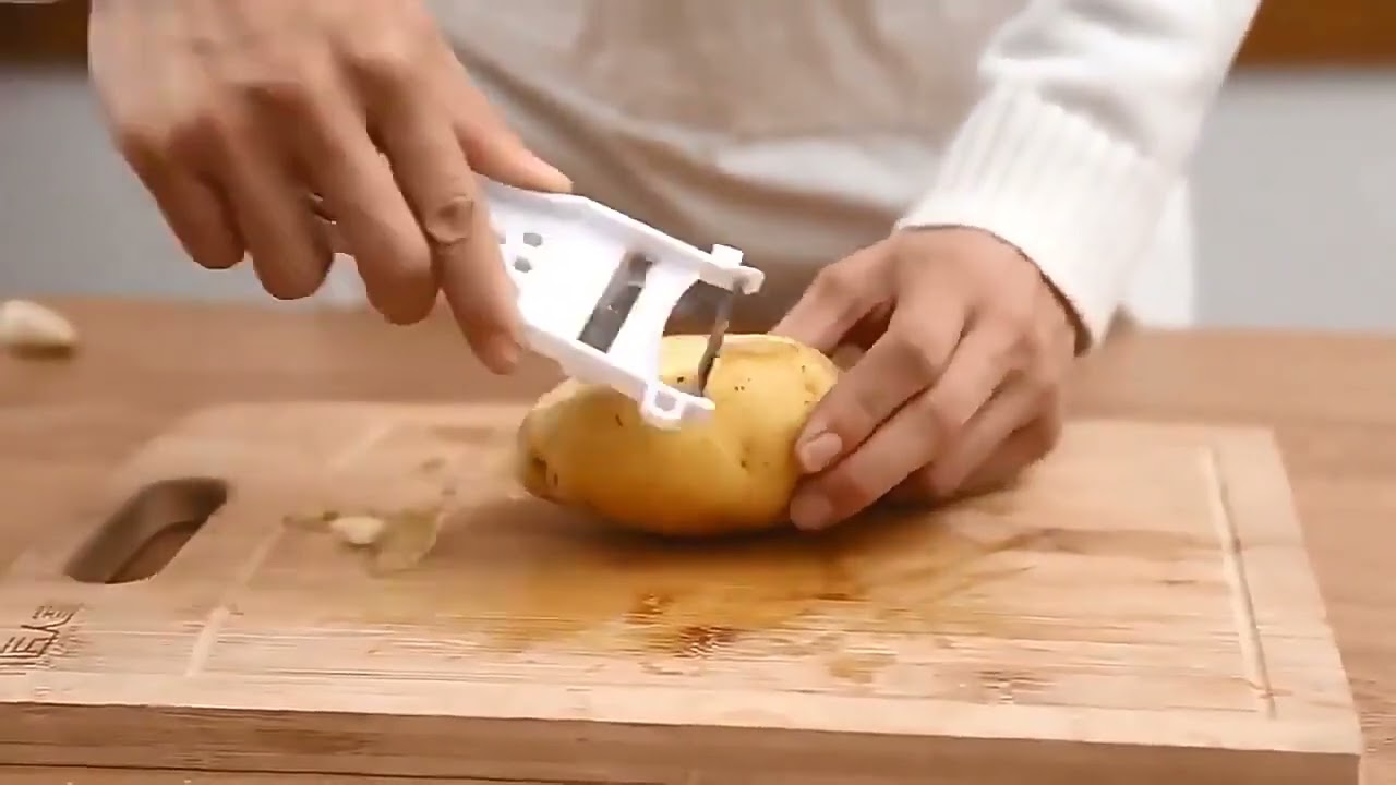 Descascador Multiuso 5 em 1 Frutas Legumes Ralador Manual