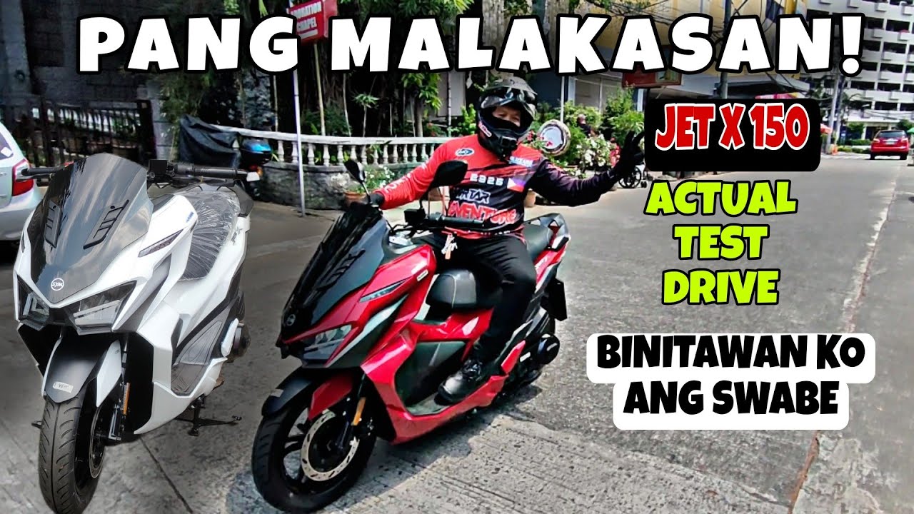 SYM JET X 150 | ACTUAL TEST DRIVE BINITAWAN KO ANG SWABE,  GRABE BA!