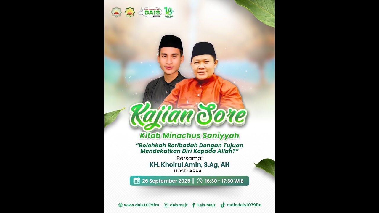 [LIVE] Ngaji Interaktif Petang Kitab Minachus Saniyyah – 26 September 2025