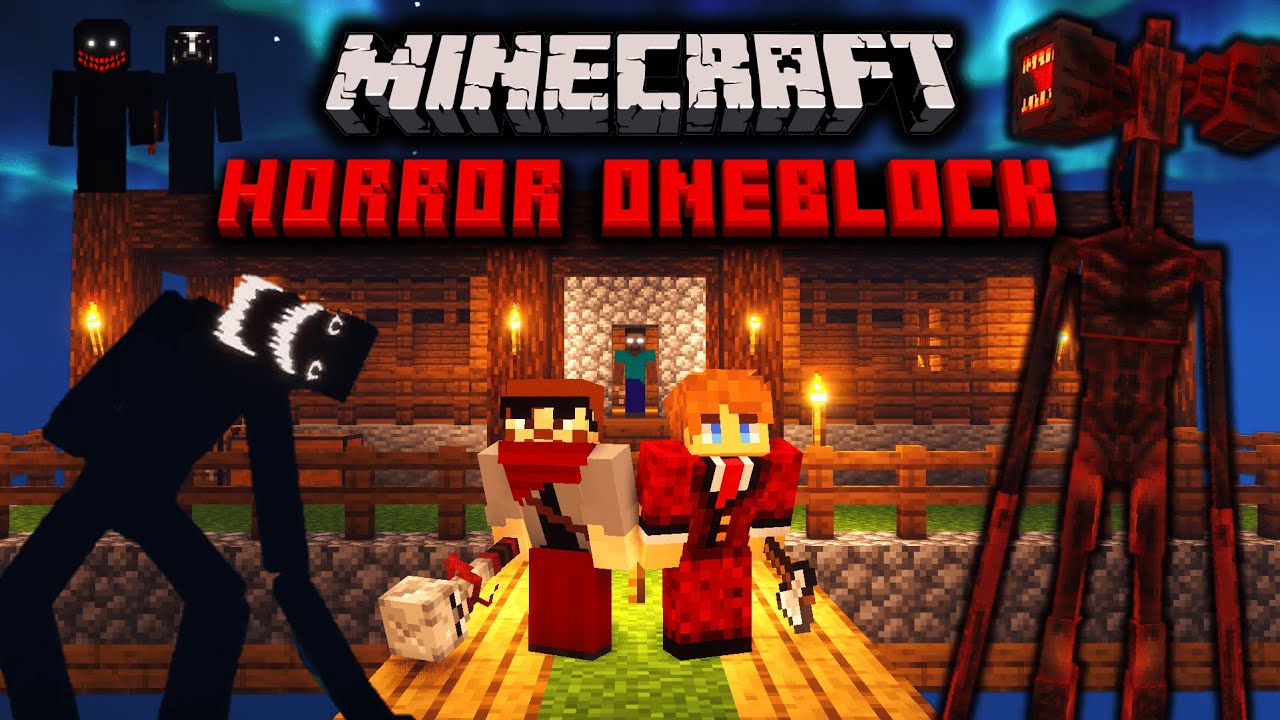 Minecraft Oneblock With Horror Mods Is PEAK MINECRAFT...