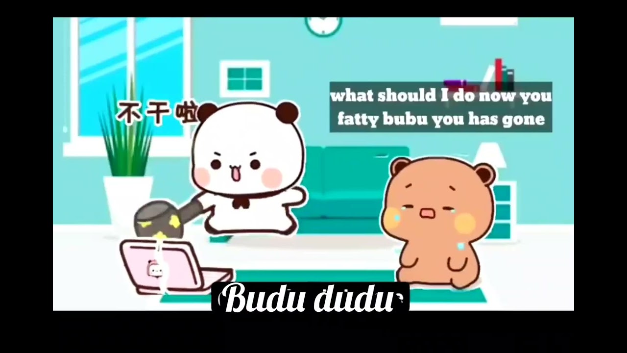 Bubu Break Dudu's Laptop | Angry 😡 | #bubududu #bearpanda #gomupeachu #bubududufunnyvideo #lovestory