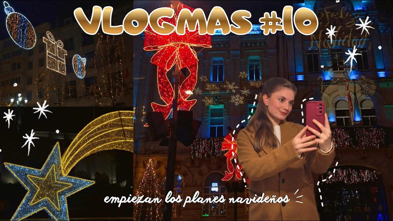 VLOGMAS 10 | 🎄 grwm para ver las luces de Navidad y mucho brilli brilli 🪩 