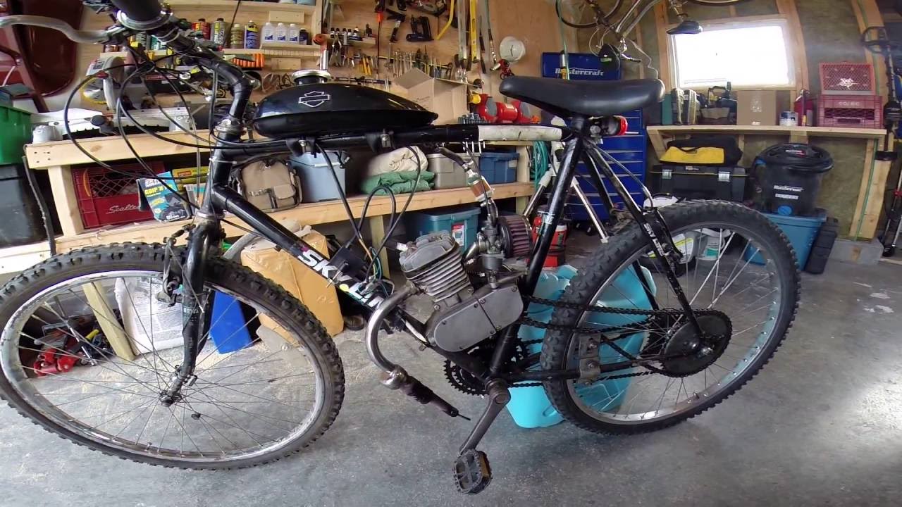 66cc Motorized Bicycle - GoPro