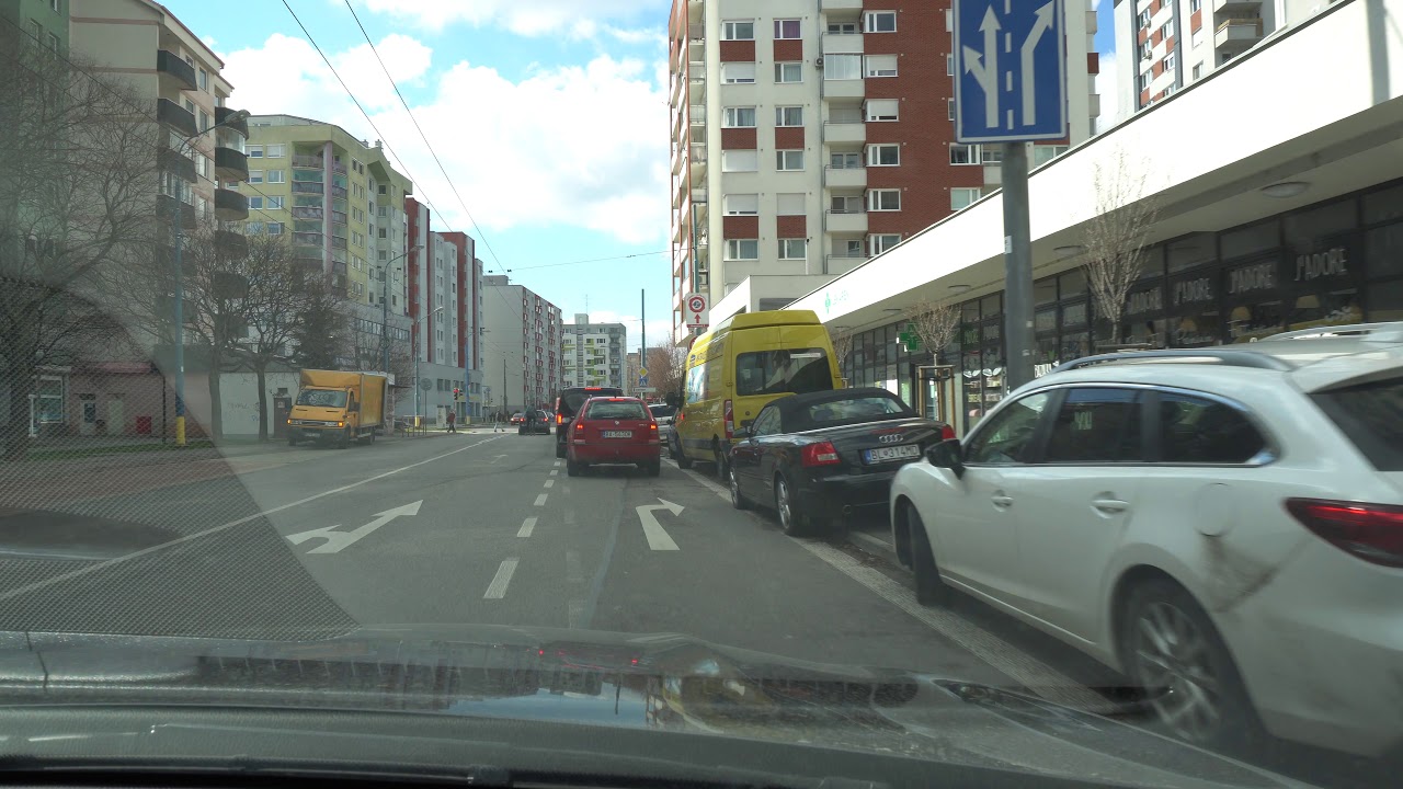 Driving in Bratislava, Slovakia in 4K