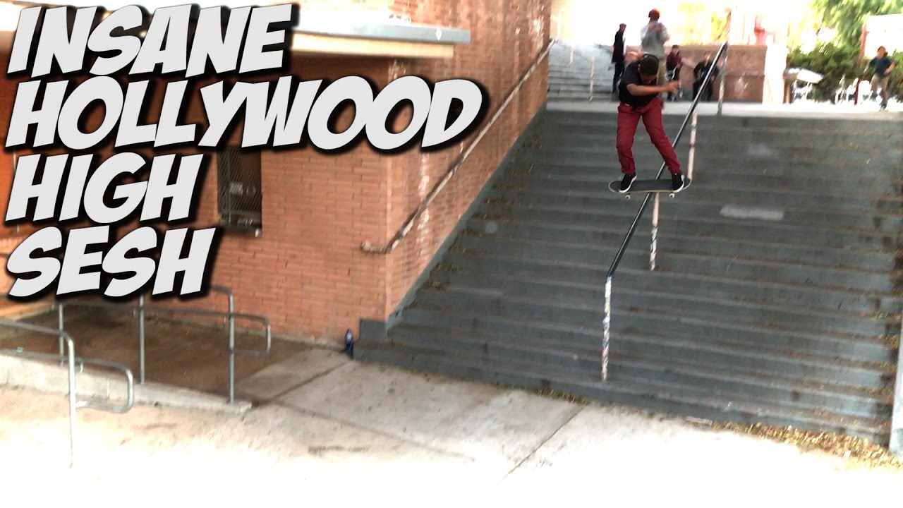 LIL KIDS SKATE HOLLYWOOD HIGH 16 STAIR !!! - A DAY WITH NKA -